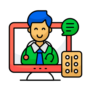 Online Doctor, Online Physician, Online Surgeon, Online Medical Consultant, Edoctor icon
