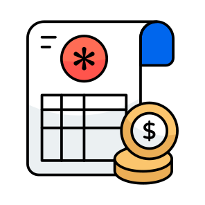 Prescription, Medical Report, Rx, Medical Instruction, Medical Bill icon
