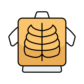 Ribs, Ribs Cage, Sternum, Breastbone, Ribs Anatomy icon