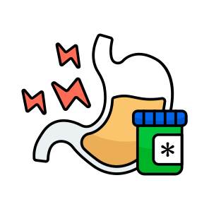 Stomach Pain, Digestion, Human Organ, Internal Anatomy, Biology, icon
