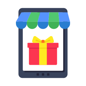 Mobile Gift Shop, Phone Shop, Online Store, Mobile Store, Online Store icon