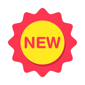 New Badge, New Label, New Emblem, New Coupon, New Tag icon