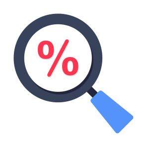 Search Discount, Find Discount, Discount Exploration, Discount Analysis, Search Sale icon