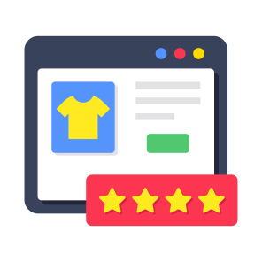 Shopping Ratings, Customer Response, Customer Review, Shopping Ranking, Customer Reaction, icon