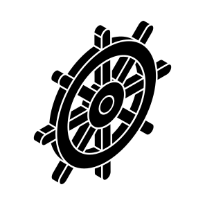 Boat Helm, Navigation Helm, Ship Helm, Vessel Helm, Nutical Helm icon