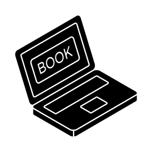 Online Book, Online Booking, Digital Booking, E Booking, Online Reservation icon