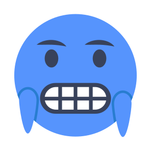 Emoji, Emoticon, Emotag, Smiley, Cold Face icon
