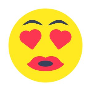 Emoji, Emoticon, Emotag, Smiley, Heart Eyes Face,icons icon
