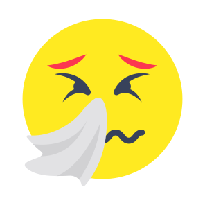 Emoji, Emoticon, Emotag, Smiley, Sneezing Face icon