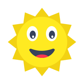 Emoji, Emoticon, Emotag, Smiley, Sun Face icon