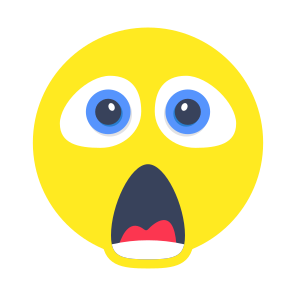 Emoji, Emoticon, Emotag, Smiley, Surprised Face,simple Icon icon
