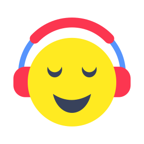 Music Emoji, Emoticon, Emotag, Smiley, Face Expression icon