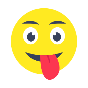 Tongue Out Emoji, Emoticon, Emotag, Smiley, Face Expression icon