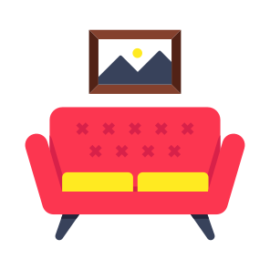 Sofa, Sette, Armchair, Comfortable Seat, Flat icon