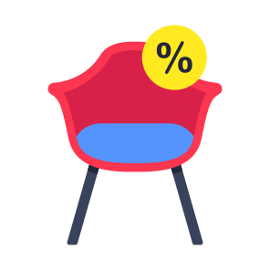 Wooden Chair, Seat, Sitting, Chair Discount, Furniture icon