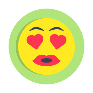 Emoji, Emoticon, Emotag, Smiley, Heart Eyes Face,icons icon