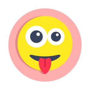 Emoji, Emoticon, Emotag, Smiley, Tongue Out Face,vector icon