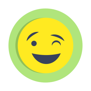 Emoji, Emoticon, Emotag, Smiley, Winking Face icon