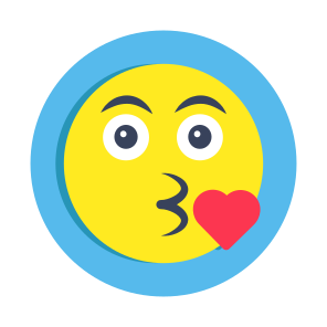 Kiss Emoji, Emoticon, Smiley, Expression, Emotion,icons icon