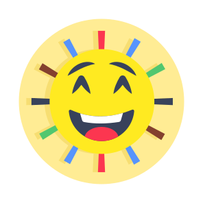 Laughing Emoji, Emoticon, Emotag, Smiley, Face Expression,simple Icon icon