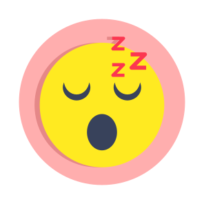 Sleeping Emoji, Emoticon, Smiley, Expression, Emotion icon