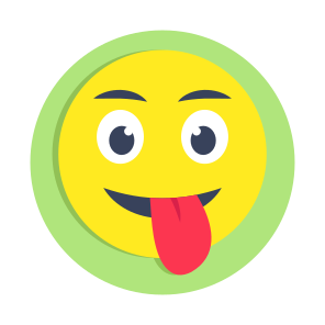 Tongue Out Emoji, Emoticon, Emotag, Smiley, Face Expression icon