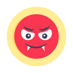 Vampire Emoji, Emoticon, Emotag, Smiley, Face Expression icon