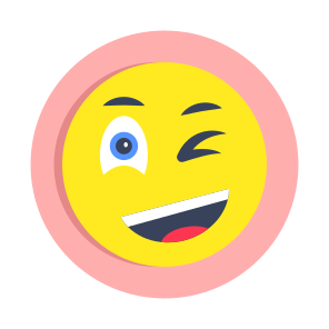 Winking Emoji, Emoticon, Emotag, Smiley, Face Expression,icons icon