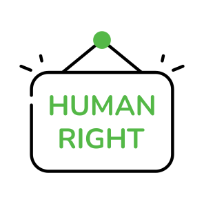 Human Right Board, Roadboard, Hanging Board, Signboard, Information Board,  icon