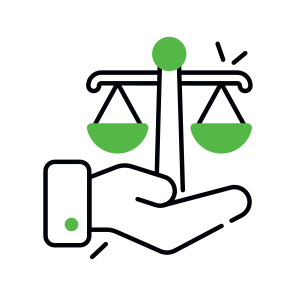 Justice Care, Equity Care, Fairness, Law Care, Justice Service  icon