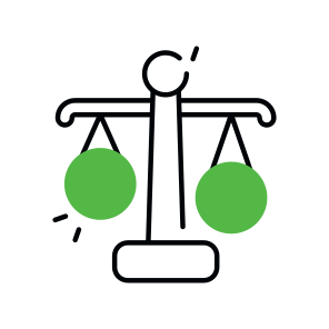 Justice, Equity, Fairness, Law, Justice Scale  icon