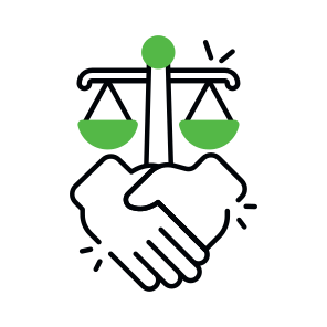 Legal Agreement, Legal Deal, Legal Handshake, Legal Handclasp, Legal Partnership  icon