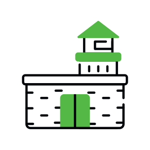 Military Base, Military Camp, Military Fort, Military Headquarter, Garrison,  icon