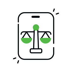 Mobile Justice Application, Online Equity, Online Fairness, Online Law, Justice App  icon