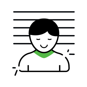 Prisoner, Criminal, Arrested, Jailbird, Crime Person  icon