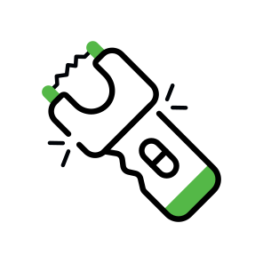 Stun Gun, Electric Shock Gun, Weapon, Police Taser, Handheld Tool icon