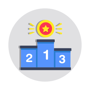 Leaderboard, Podium, Position Ranking, Ranking Board, Competition Board icon