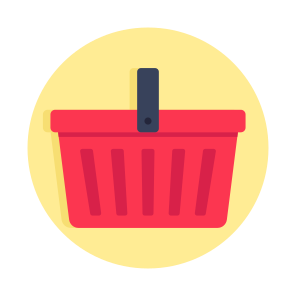 Shopping Basket, Shopping Bucket, Grocery Basket, Commerce, Grocery Bucket icon