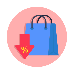 Shopping Discount, Shopping Sale, Shopping Bag, Commerce, Discount Sale, icon