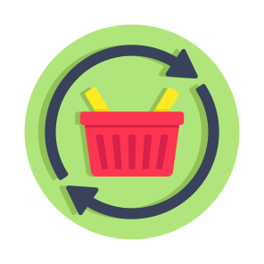 Shopping Update, Shopping Bucket, Grocery Basket, Commerce, Grocery Bucket icon