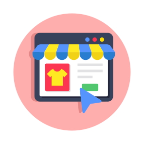 Web Shopping, Eshopping, Ecommerce, Shopping Website, Buy Shirt Online ,icon icon