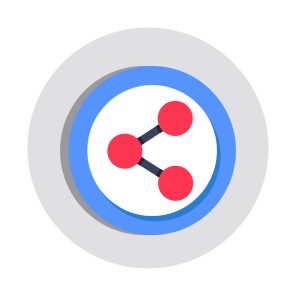 Share Sign, Share Symbol, Share Ensign, Data Share, Data Transfer icon