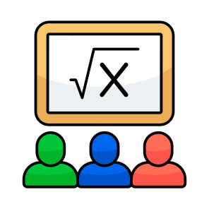 Math Class, Education, Learning, Lecture, Study,icons icon