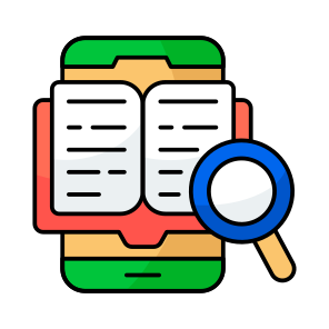 Mobile Book Search, Smartphone Book Search, Phone Book Search, Cellphone Book Search, Cell Book Search icon
