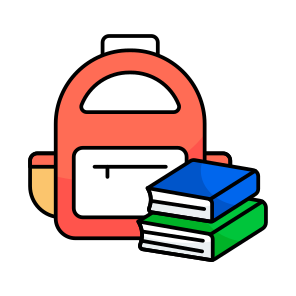 School Bag, Backpack, Rucksack, Baggage, Education icon