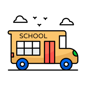 School Bus, Vehicle, Service, Transportation, Education icon