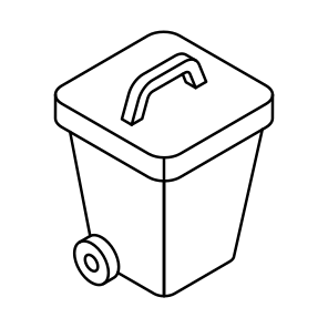 Dustbin, Trash Bin, Trash Barrel, Trash Can, Garbage Can icon