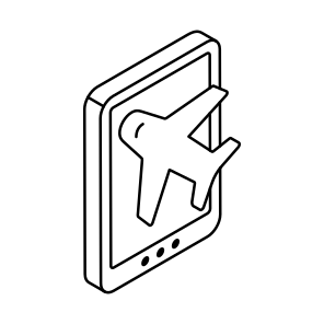 Mobile Flight, Mobile Plane, Mobile Airplane, Smartphone Flight, Phone Flight icon