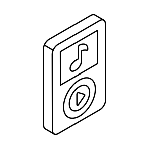 Mp3 Player, Audio Music Device, Portable Device, Audio Listening, Walkman icon