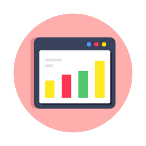 Web Graph, Website Graph, Webpage Graph, Site Graph, Browser Graph icon